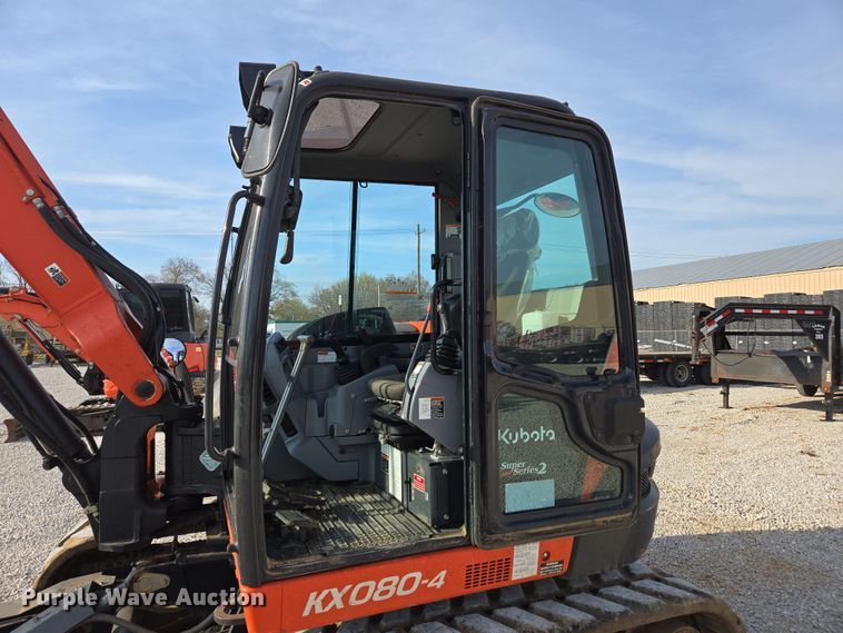 image for item DP6251 2020 Kubota KX080-4S2 mini excavator