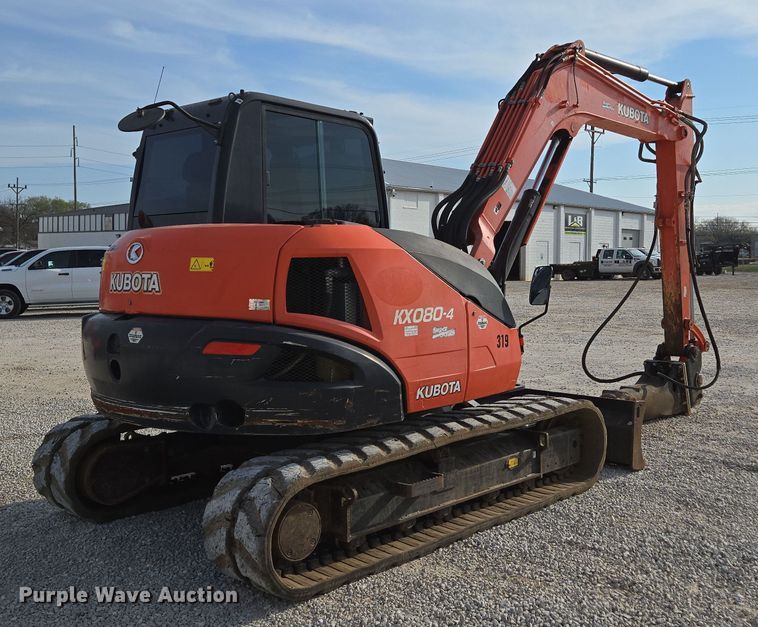image for item DP6252 2017 Kubota KX080-4 mini excavator