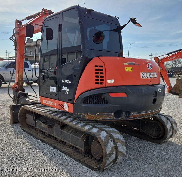 image for item DP6252 2017 Kubota KX080-4 mini excavator