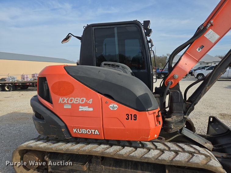 image for item DP6252 2017 Kubota KX080-4 mini excavator