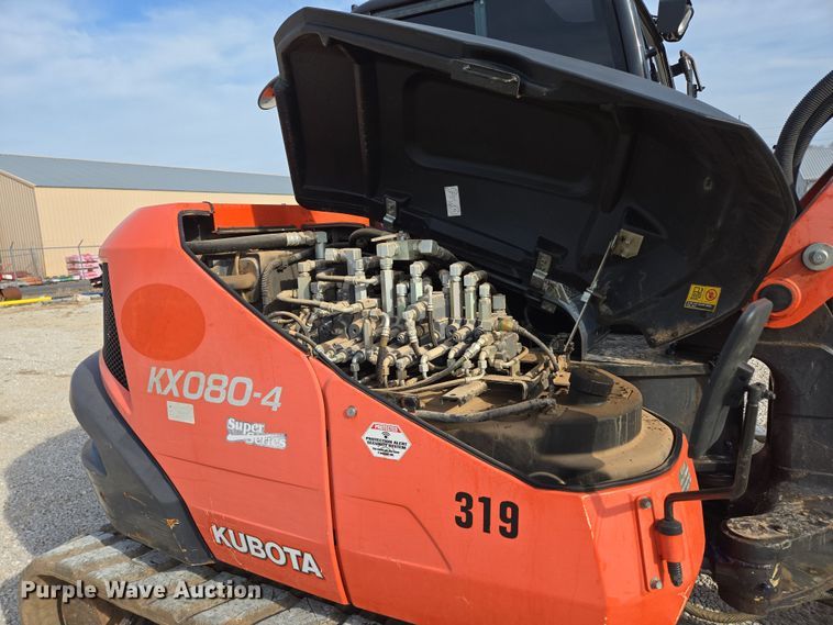 image for item DP6252 2017 Kubota KX080-4 mini excavator