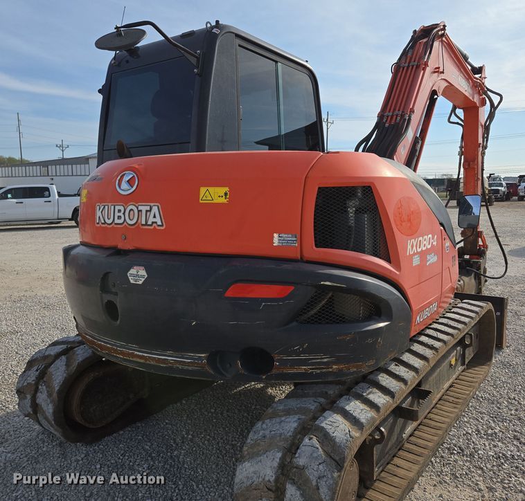 image for item DP6252 2017 Kubota KX080-4 mini excavator
