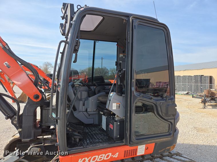 image for item DP6252 2017 Kubota KX080-4 mini excavator