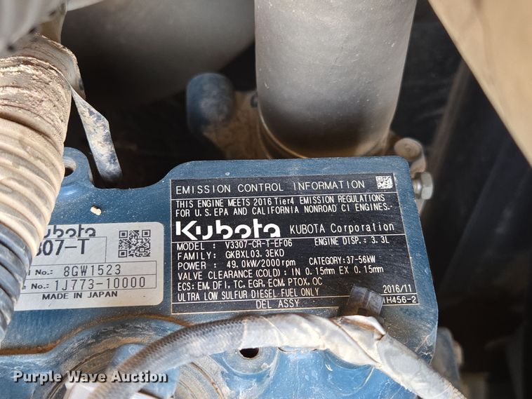 image for item DP6252 2017 Kubota KX080-4 mini excavator