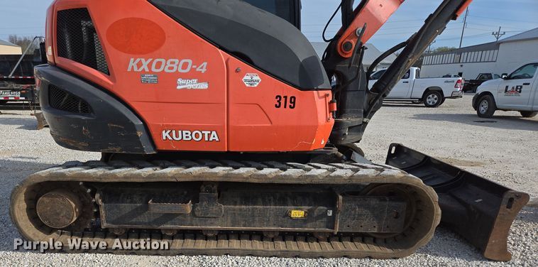 image for item DP6252 2017 Kubota KX080-4 mini excavator