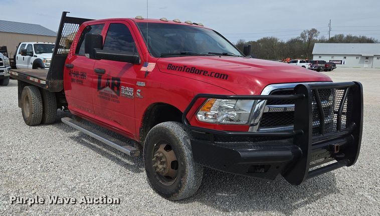 image for item DP6254 2016 Dodge Ram 3500 Crew Cab flatbed pickup truck