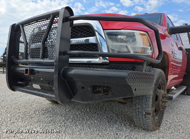 image for item DP6254 2016 Dodge Ram 3500 Crew Cab flatbed pickup truck
