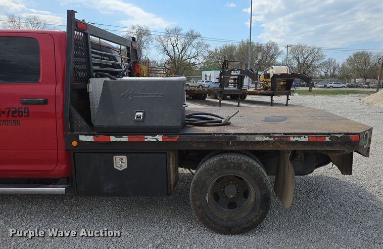 image for item DP6254 2016 Dodge Ram 3500 Crew Cab flatbed pickup truck