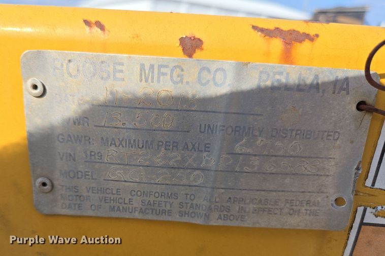 image for item DP6260 2013 Roose Reeler RR-250 reel trailer