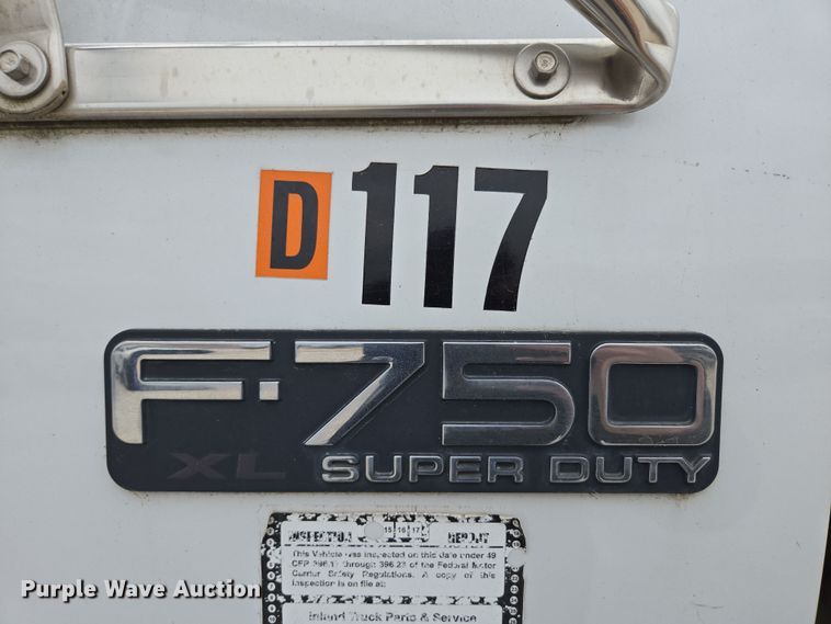 image for item DP6261 2005 Ford F750 Super Duty dump truck