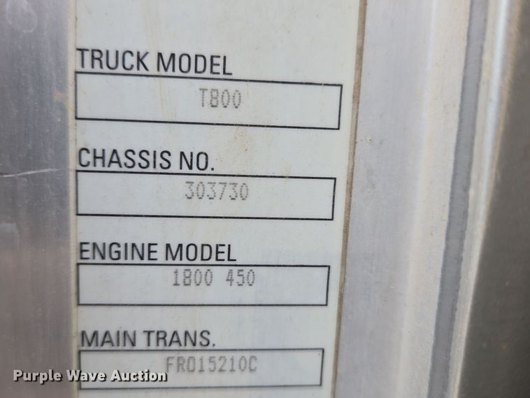 image for item DP6262 2012 Kenworth T800 dump truck