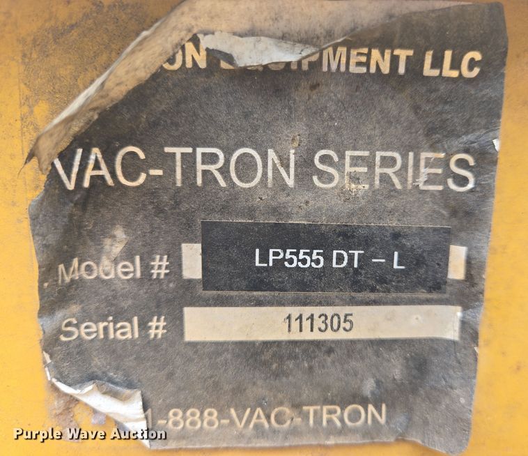 image for item DS5337 2011 Vermeer LP555DT-L vacuum excavator