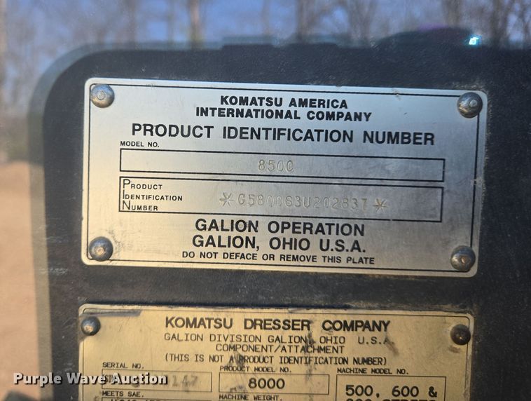 image for item DS5361 1997 Galion 850C motor grader