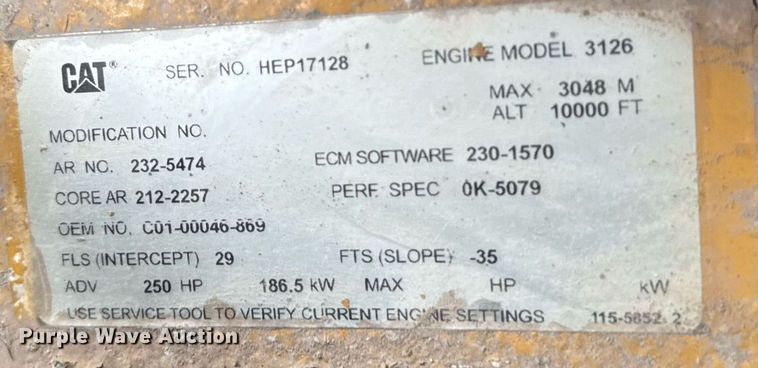 image for item DT0540 2003 Sterling L7500 dump truck