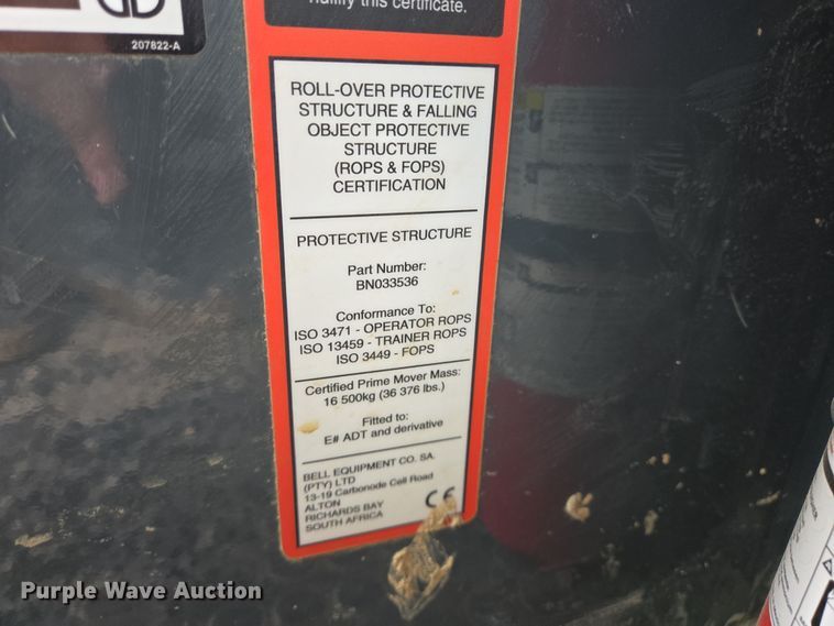 image for item DT4761 2021 Bell B45E 6x6 articulated haul truck