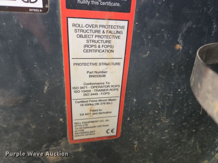 image for item DT4762 2021 Bell B45E 6x6 articulated haul truck