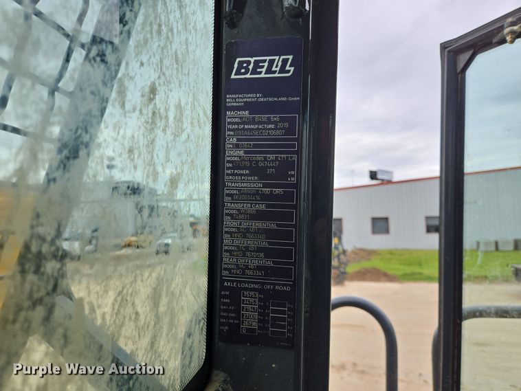 image for item DT4763 2021 Bell B45E 6x6 articulated haul truck