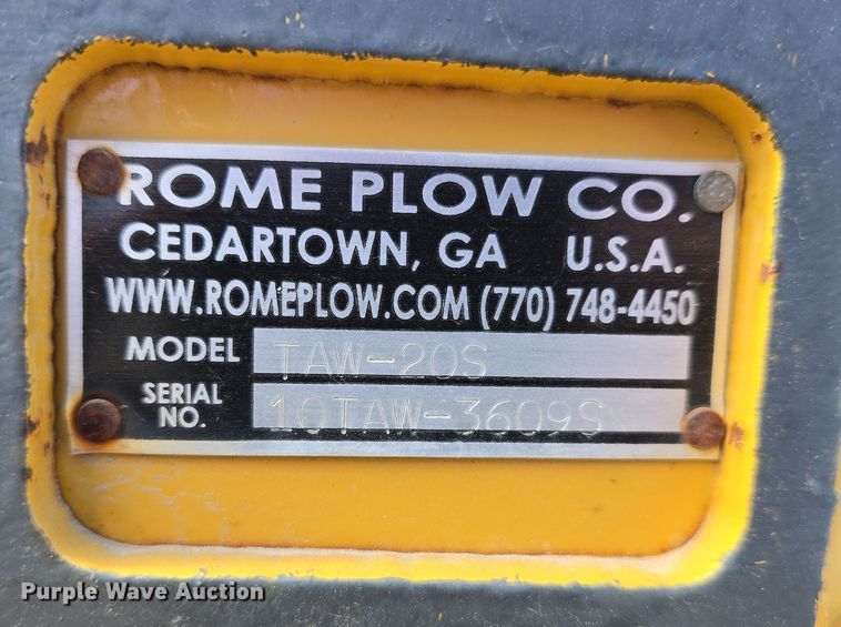 image for item DT6758 Rome Plow TAW-20S off-set disk