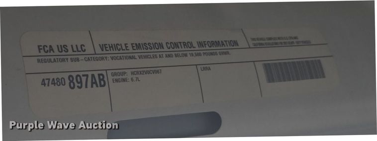 image for item DT7065 2017 Dodge Ram 3500 Crew Cab flatbed pickup truck