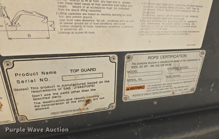 image for item DT7072 2008 New Holland E35B mini excavator