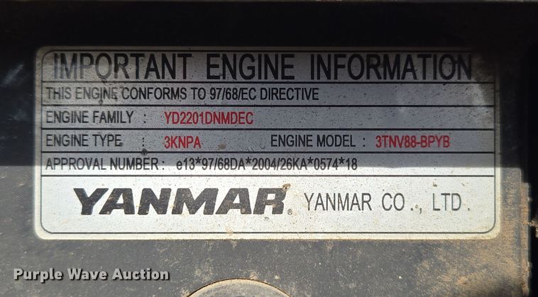 image for item DT7072 2008 New Holland E35B mini excavator