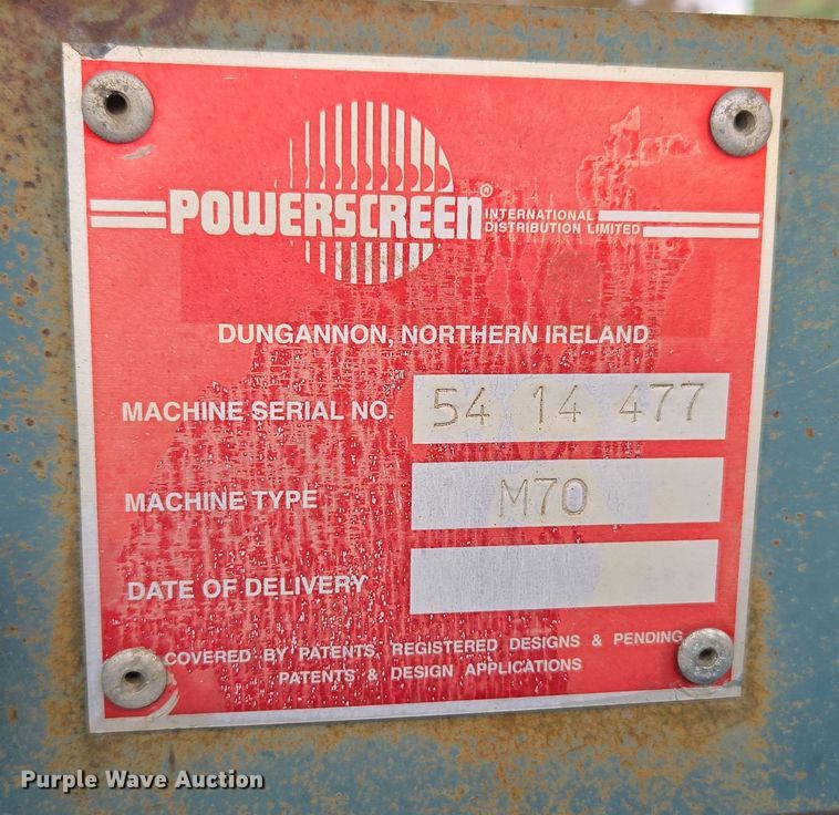 image for item DT7076 Powerscreen M60 conveyor