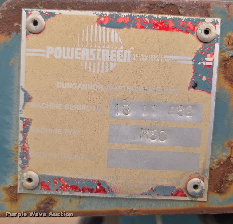 image for item DT7076 Powerscreen M60 conveyor