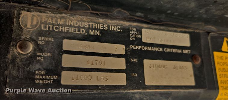 image for item DT7087 1993 Caterpillar  CP-323 single drum vibratory roller