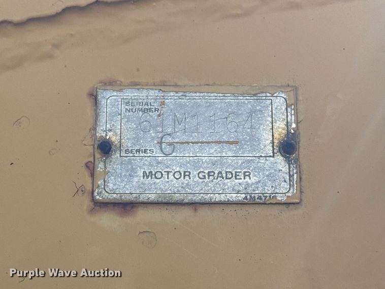 image for item DU3427 1974 Caterpillar 12G motor grader