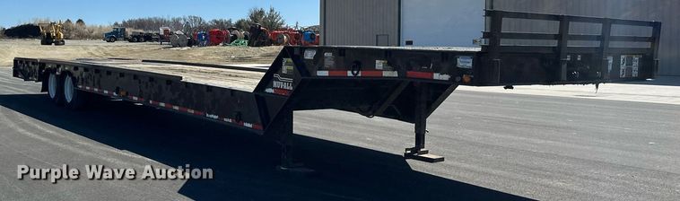 image for item DV0725 1992 Muv-All  4870FT drop deck hydraulic tail equipment trailer