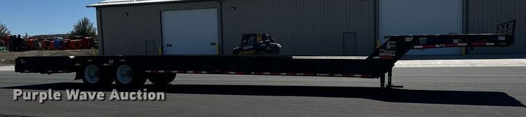 image for item DV0725 1992 Muv-All  4870FT drop deck hydraulic tail equipment trailer
