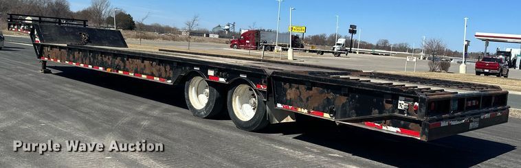 image for item DV0725 1992 Muv-All  4870FT drop deck hydraulic tail equipment trailer