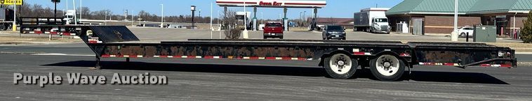 image for item DV0725 1992 Muv-All  4870FT drop deck hydraulic tail equipment trailer