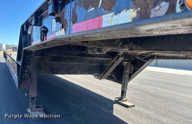 image for item DV0725 1992 Muv-All  4870FT drop deck hydraulic tail equipment trailer