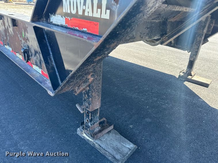image for item DV0725 1992 Muv-All  4870FT drop deck hydraulic tail equipment trailer