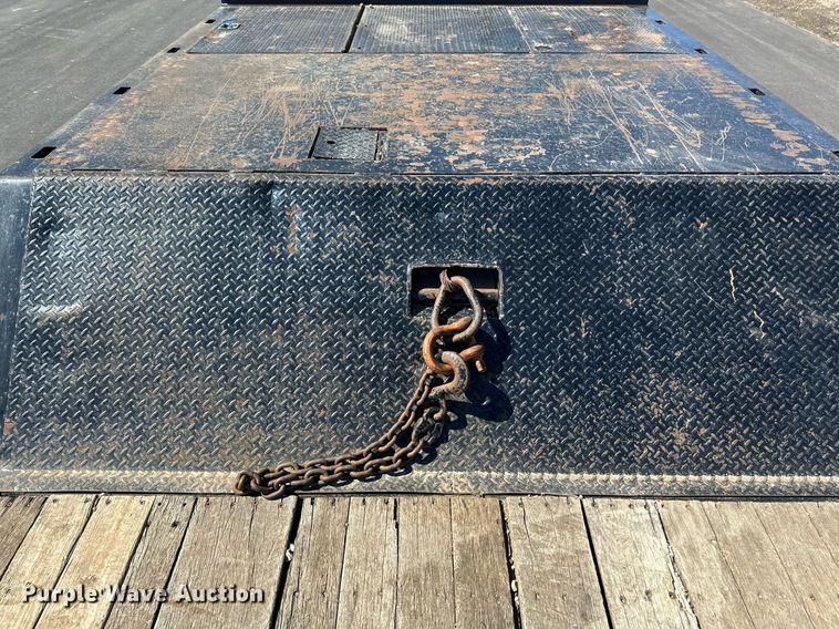 image for item DV0725 1992 Muv-All  4870FT drop deck hydraulic tail equipment trailer