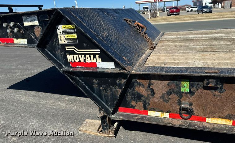 image for item DV0725 1992 Muv-All  4870FT drop deck hydraulic tail equipment trailer