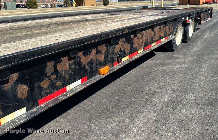 image for item DV0725 1992 Muv-All  4870FT drop deck hydraulic tail equipment trailer