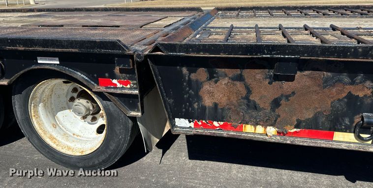 image for item DV0725 1992 Muv-All  4870FT drop deck hydraulic tail equipment trailer