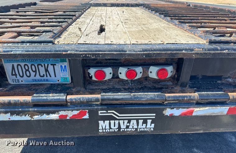 image for item DV0725 1992 Muv-All  4870FT drop deck hydraulic tail equipment trailer