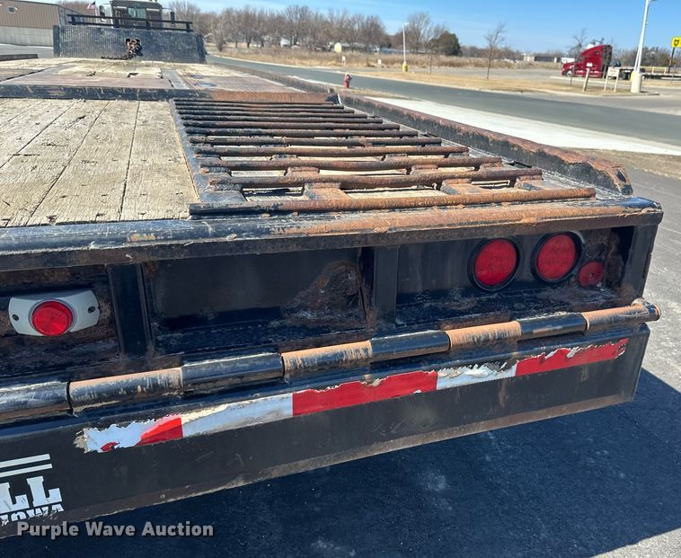 image for item DV0725 1992 Muv-All  4870FT drop deck hydraulic tail equipment trailer