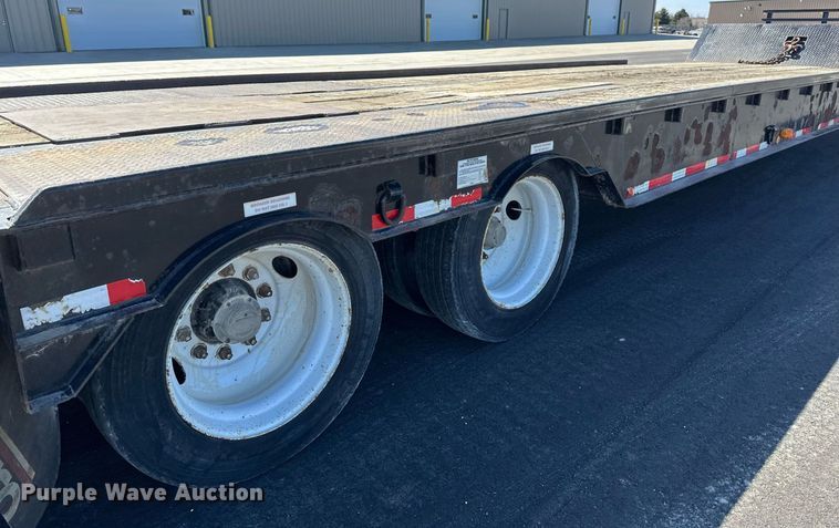 image for item DV0725 1992 Muv-All  4870FT drop deck hydraulic tail equipment trailer