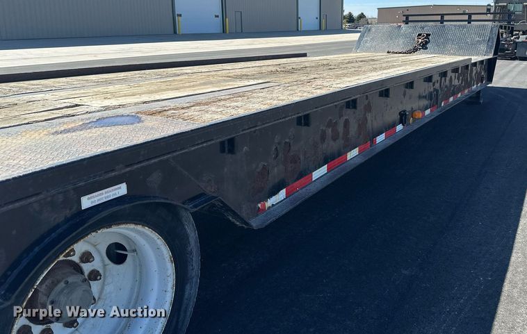 image for item DV0725 1992 Muv-All  4870FT drop deck hydraulic tail equipment trailer