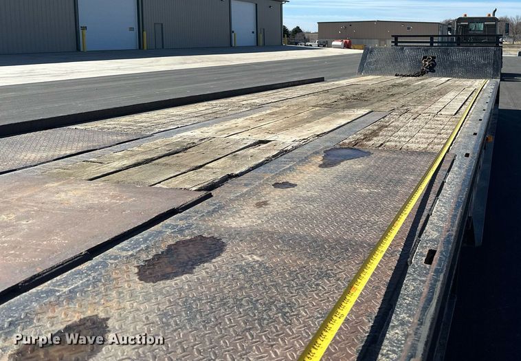 image for item DV0725 1992 Muv-All  4870FT drop deck hydraulic tail equipment trailer