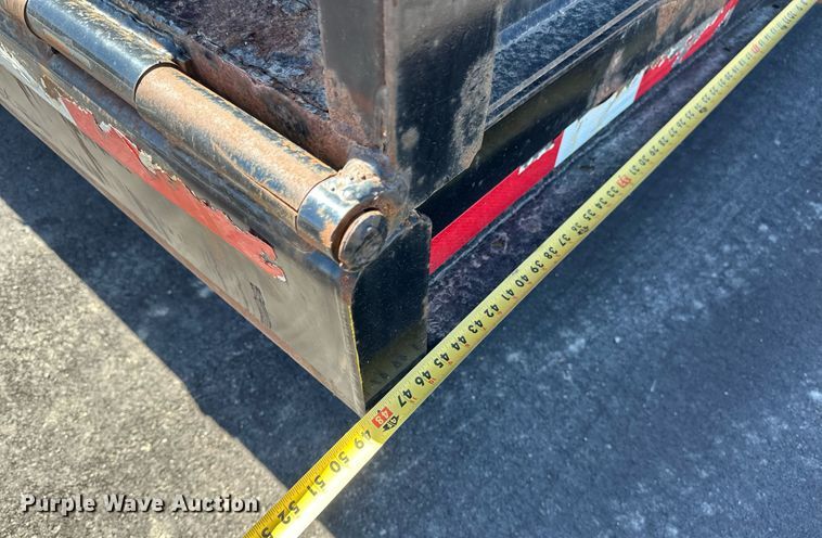 image for item DV0725 1992 Muv-All  4870FT drop deck hydraulic tail equipment trailer