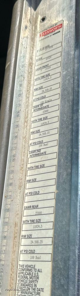 image for item DV0734 2009 Kenworth  T800 dump truck