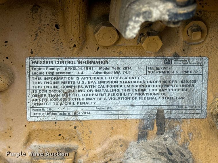 image for item DV1862 2014 Caterpillar CP44 single drum vibratory roller