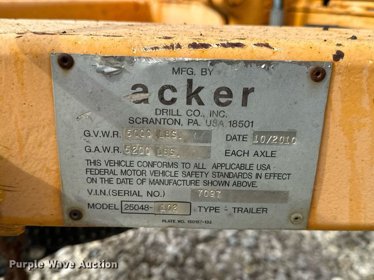 image for item DV1867 Acker PT-22 core drill trailer