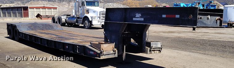 image for item DV6706 1982 Eager Beaver lowboy equipment trailer