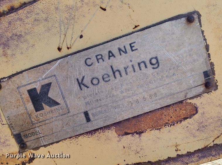 image for item DV6727 1979 Koehring  405 crane